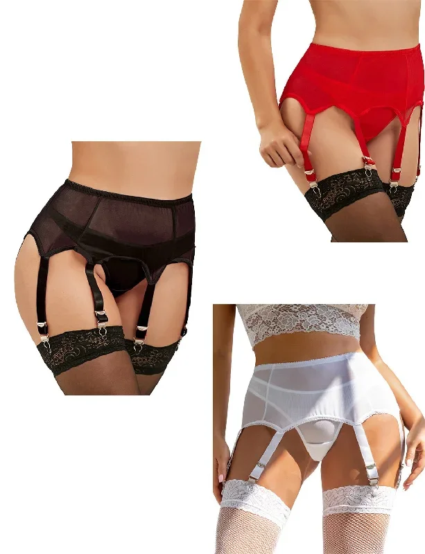 6 Strap High Waist Suspender