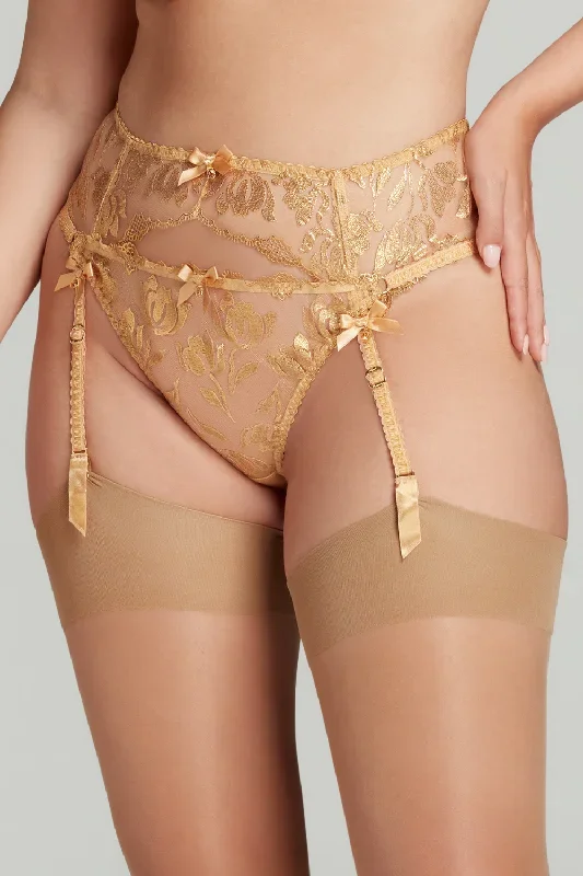 agent-provocateur-sparkle-suspender-gold