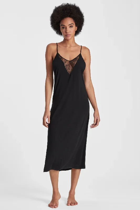 aubade-lazy-days-long-nightie-black