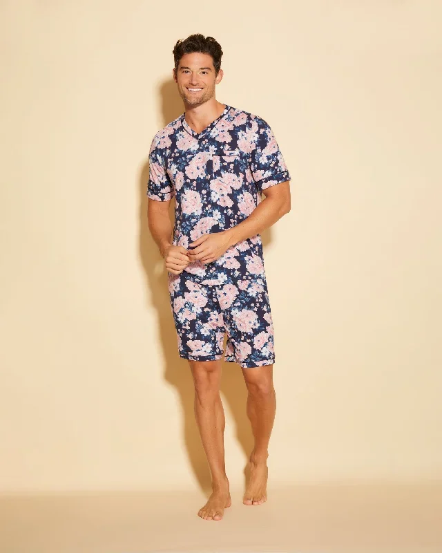 Men's Short Sleeve Top & Shorts Pajama Set