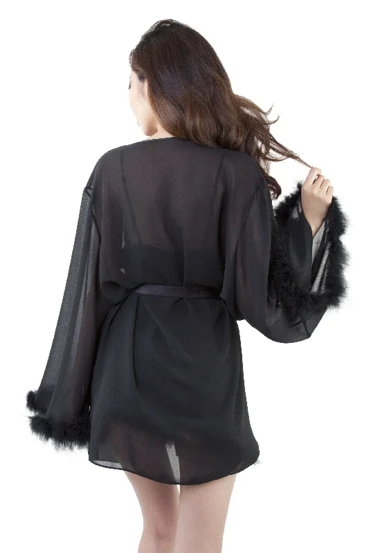 bettie-page-ostrich-feather-robe-black