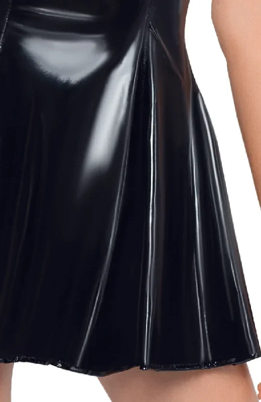 black-a-line-vinyl-dress-enchanted-night