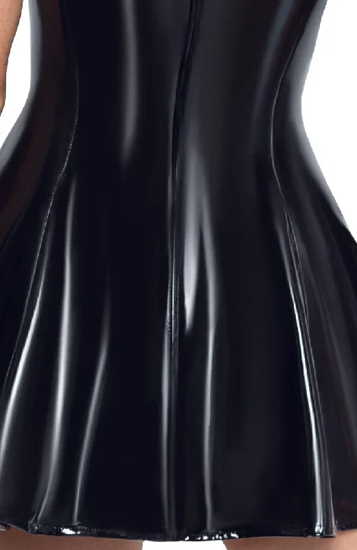 black-a-line-vinyl-dress-enchanted-night