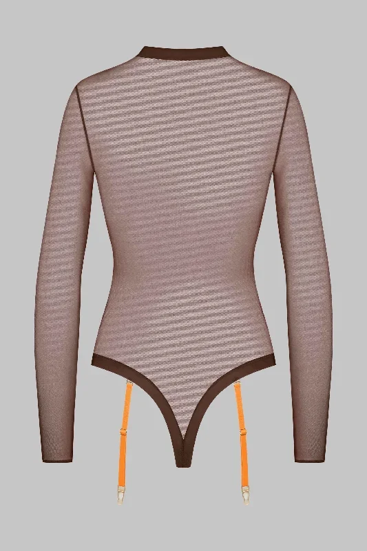 body-string-manches-longues-corps-a-corps-choco-orange-fluo