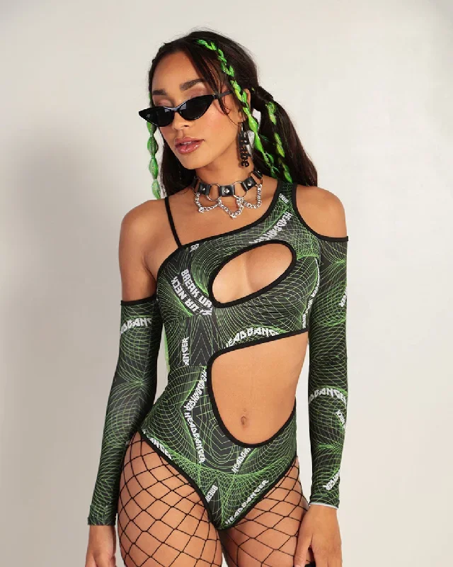 Break Ya Neck Headbanger Cutout Bodysuit