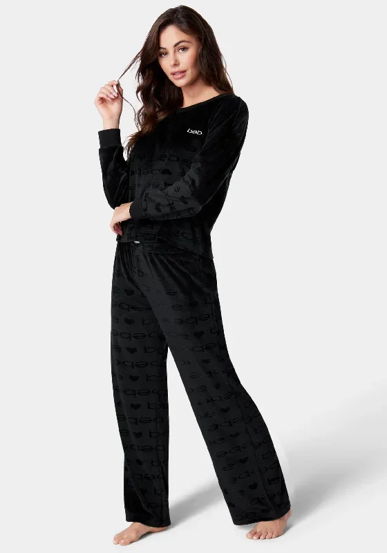 burnout-velour-pajama-set-black