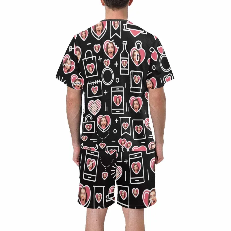 custom-face-couple-matching-loungewear-set-short-sleeve-shirt-and-capri-pants-sleepwear-pajama-set-for-valentines-day