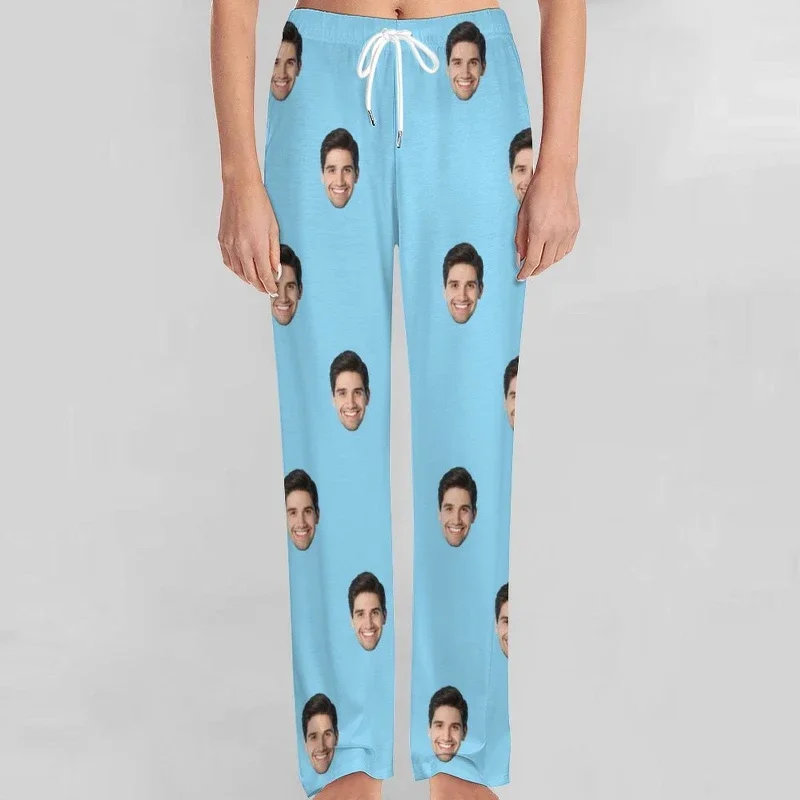 custom-face-long-pajama-pants-and-pet-dog-bandana