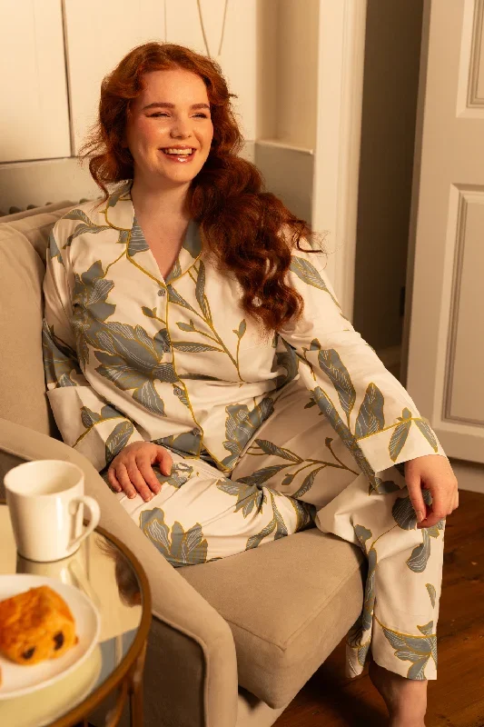 cyberjammies-piper-floral-print-long-sleeve-pyjama-top-white