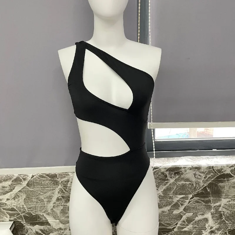 ellolace-one-shoulder-bodysuit-irregularity-midriff-tops-fine-festival-tight-fitting-woman-one-piece-seamless-cut-out-body