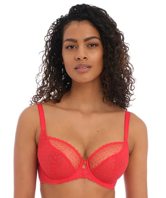 Freya Signature Underwired Plunge Bra - Chili Red