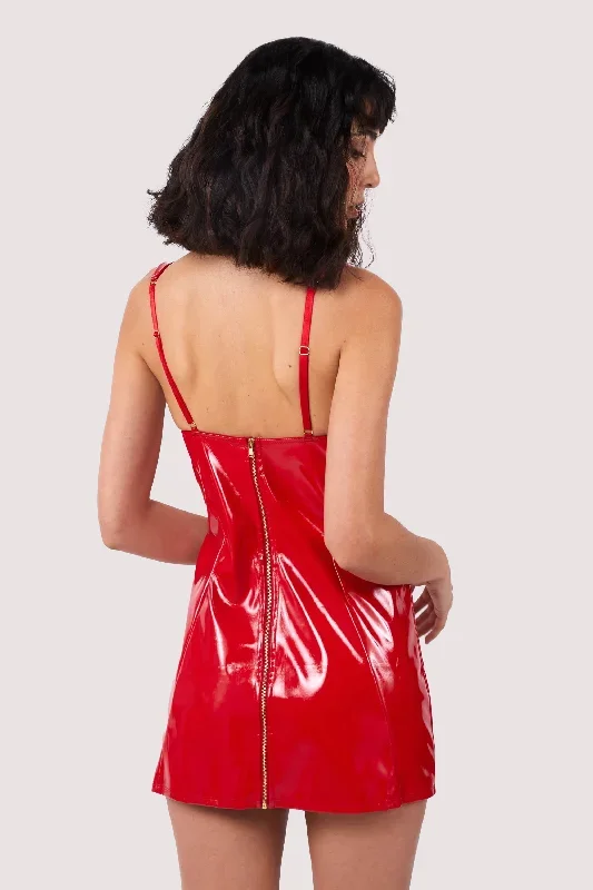 hustler-maxine-red-pvc-wired-dress