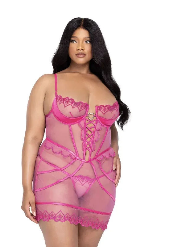 Kiss That Booty- HEART SLIP 2-PIECE SET