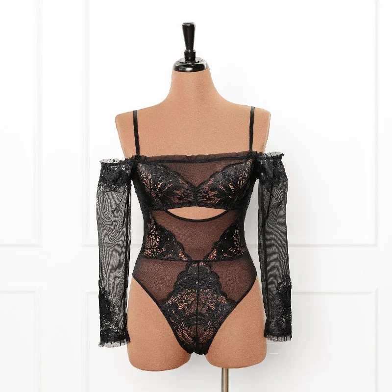 lace-mesh-off-the-shoulder-crotchless-teddy-black