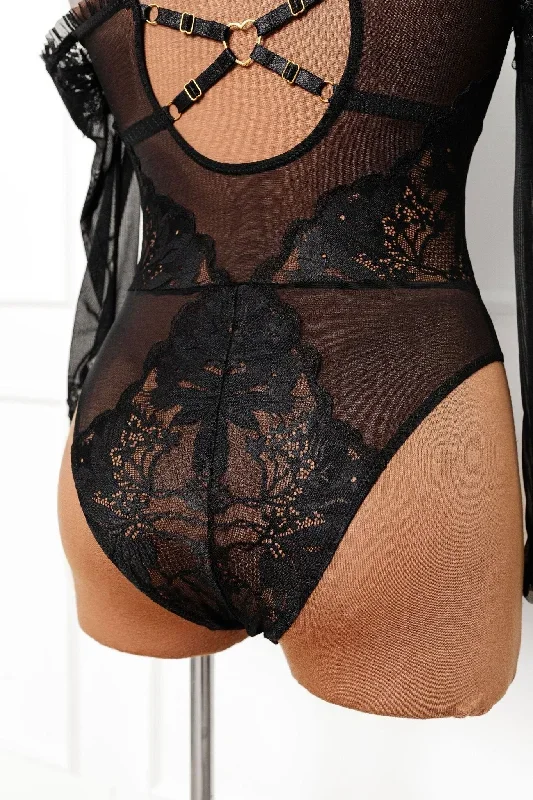 lace-mesh-off-the-shoulder-crotchless-teddy-black