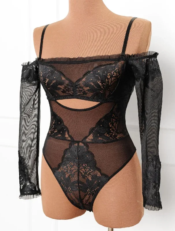 lace-mesh-off-the-shoulder-crotchless-teddy-black