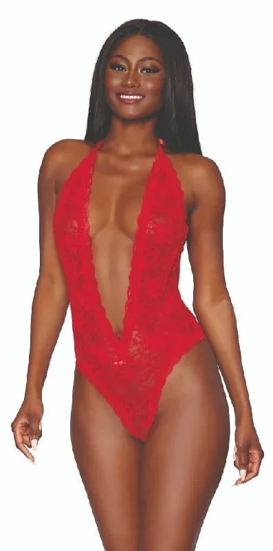 Passionate Heart Back Cut-Out Teddy