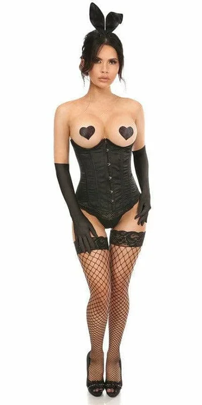 Sexy Deluxe 4 Piece Seductive Bunny Corset Halloween Costume