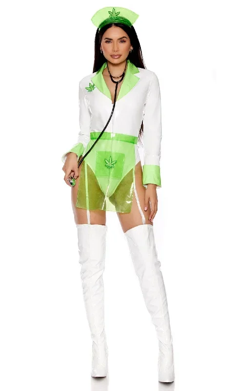 Sexy Festival PVC Nurse Halloween Costume