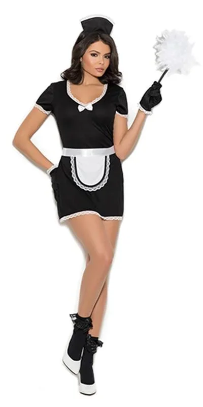 Sexy Plus Size Flirty Maid Costume