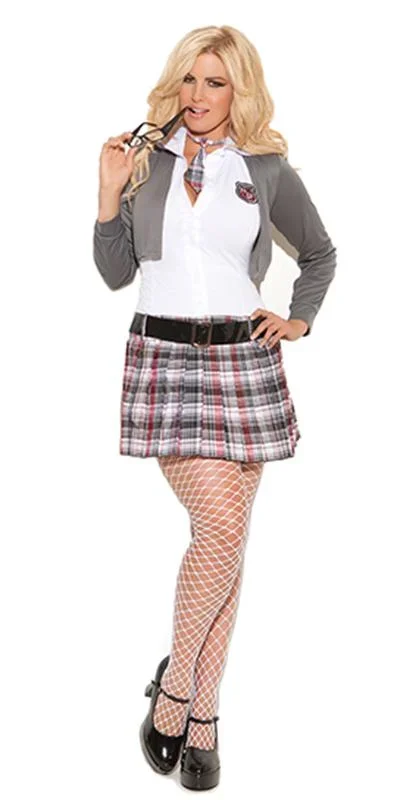 Sexy Plus Size High School Baddie Student Costume