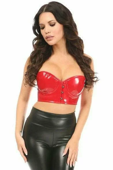 sexy-red-patent-pvc-underwire-short-bustier