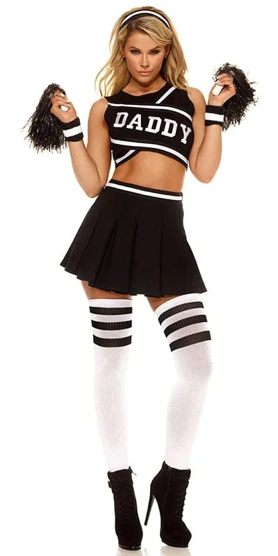 Sexy Watch Me Daddy Cheerleader Halloween Costume