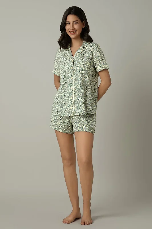 Sleep Shorts Set - Forest Print