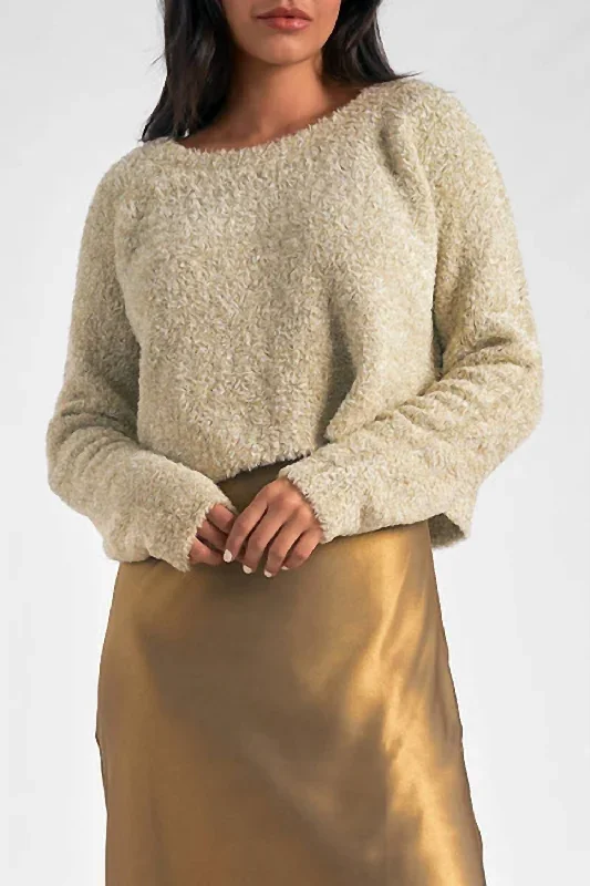 Sweater & Dress Set In Gold