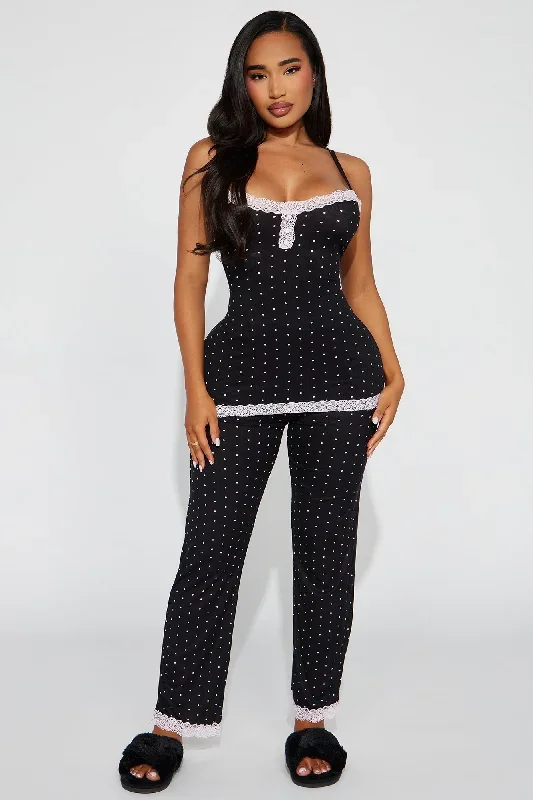 Too Cute PJ Pant Set - Black/combo