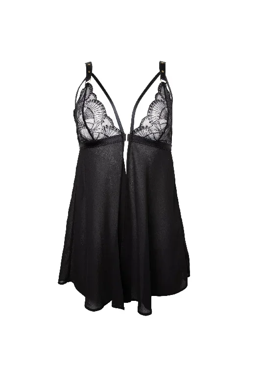 wolf-whistle-pippa-black-deco-embroidered-caged-babydoll